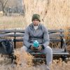 man sitting alone park bench Masonic education