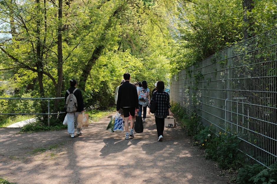friends walking outdoor path Masonic education