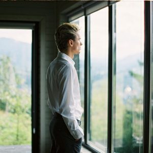 man thinking quietly window Masonic education