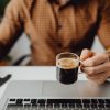 man morning routine coffee desk Masonic education