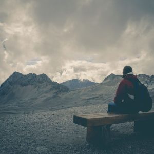 man sitting alone quiet reflection Masonic education
