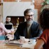 two men coffee shop talking Masonic education