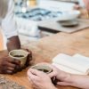 two men quiet conversation coffee Masonic education