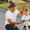 father son walking park Masonic education