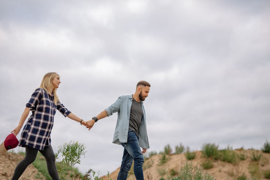 couple walking together outdoors Masonic education
