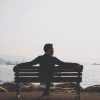 man sitting alone bench thinking Masonic education