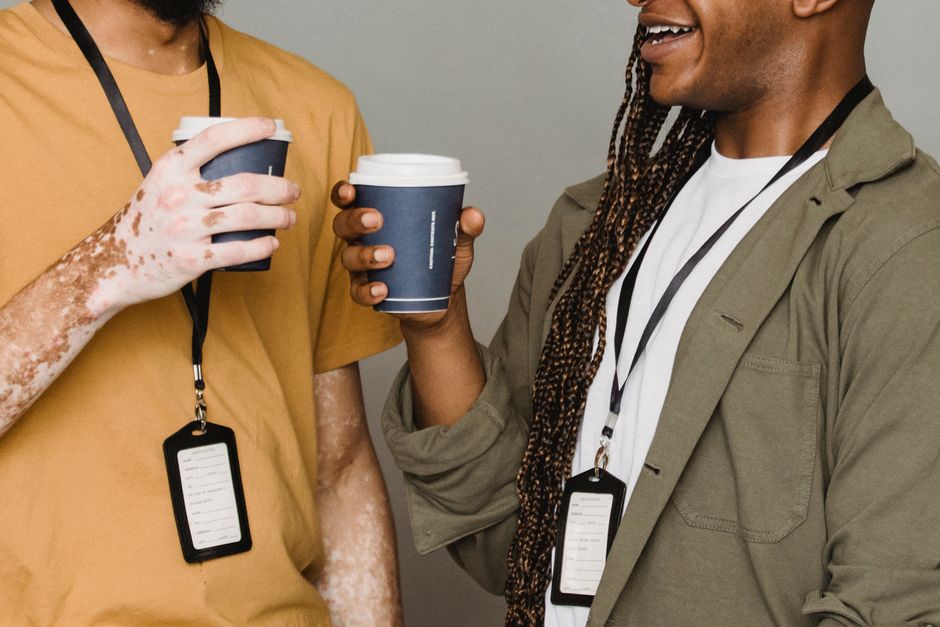 two men talking coffee Masonic education